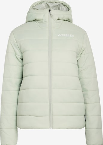 ADIDAS TERREX Outdoor Jacket 'Essentials' in Green: front
