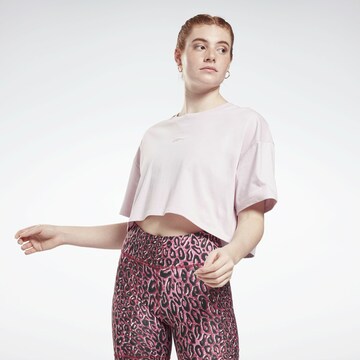 Reebok Functioneel shirt 'Studio' in Lila: voorkant