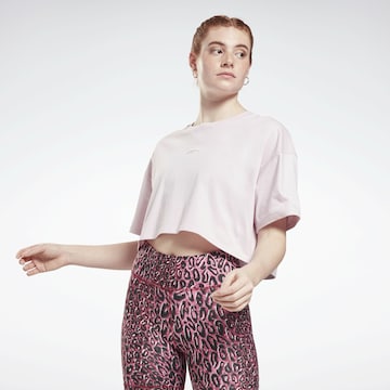 Reebok Koszulka funkcyjna 'Studio' w kolorze fioletowy: przód