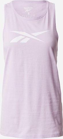 Reebok - Top desportivo em roxo: frente