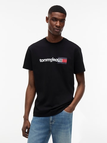 Tommy Jeans Paita 'ENTRY DNA' värissä musta: etupuoli