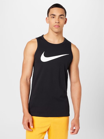 Tricou 'ICON SWOOSH' de la Nike Sportswear pe negru: față