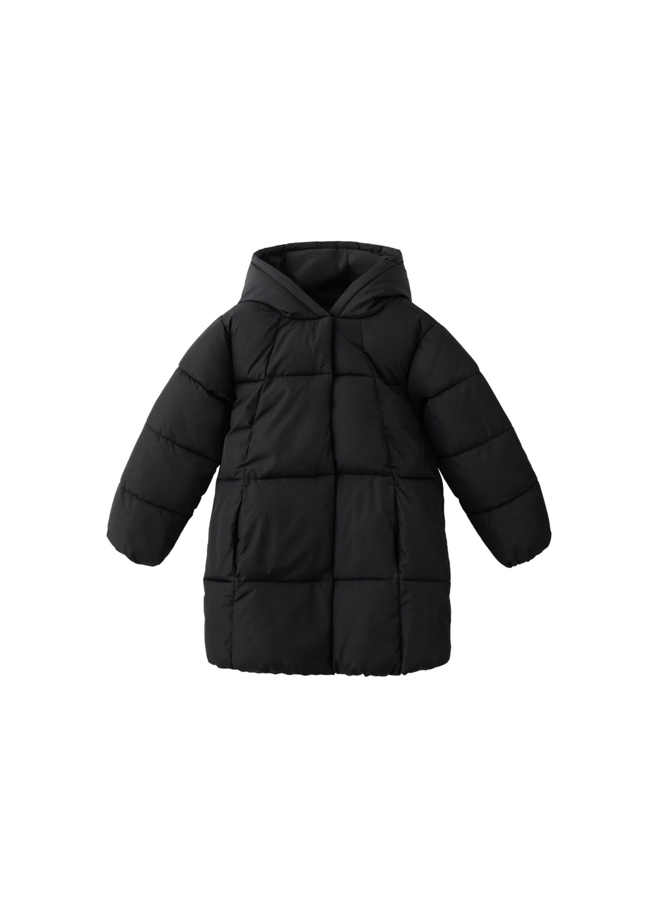 MANGO KIDS Mantel 'ANNA' in Zwart: voorkant