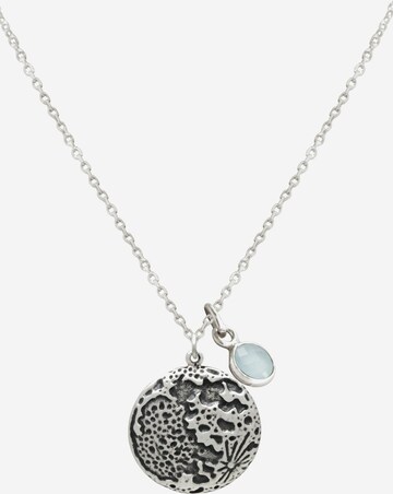 Gemshine Ketting in Zilver: voorkant