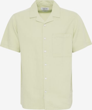 !Solid Button Up Shirt 'Allan' in Yellow: front