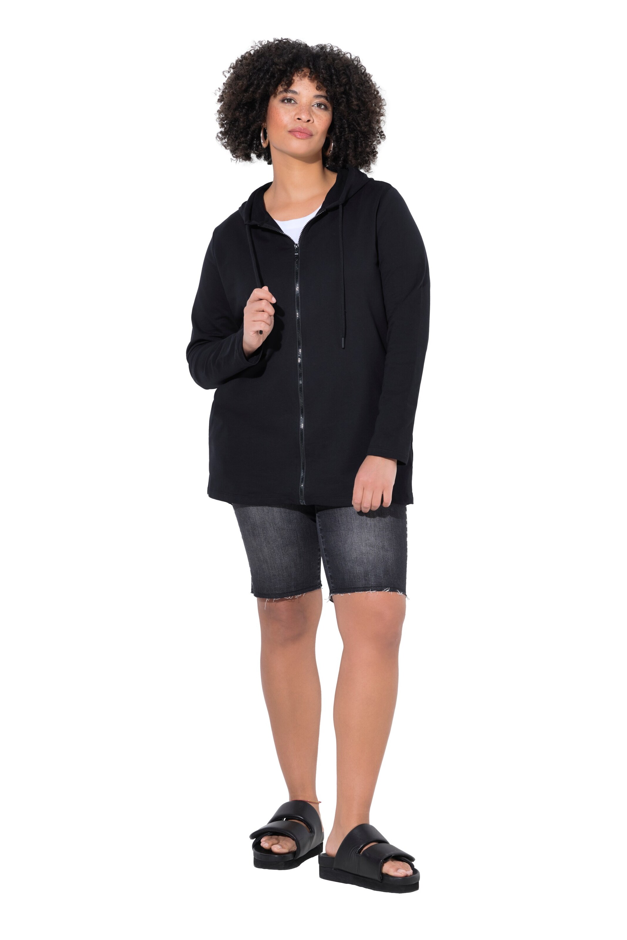 Angel of Style Sweatjacke in Schwarz