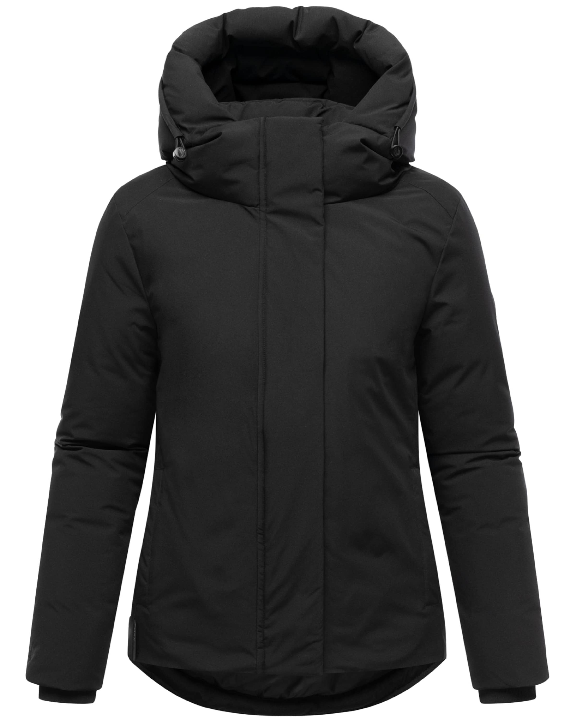 MARIKOO Winter Jacket 'Yeminaa 16' in Black: front