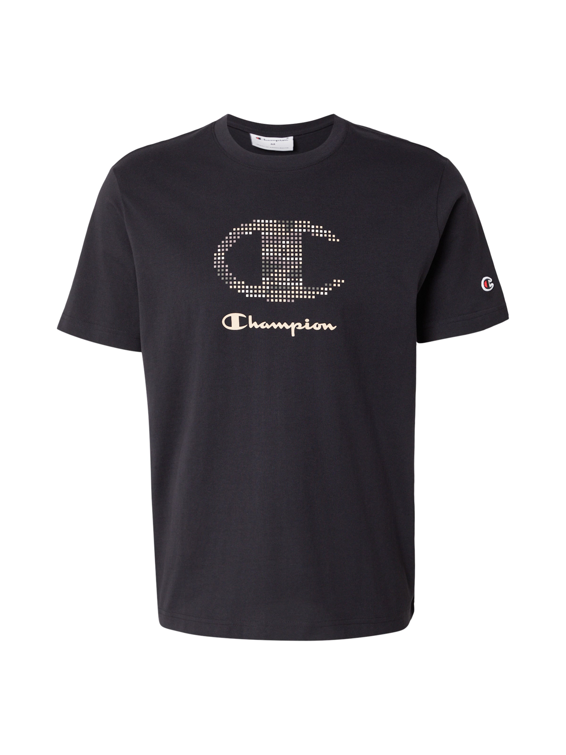 T-Shirt Champion Authentic Athletic Apparel en noir : devant