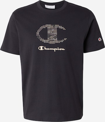 Champion Authentic Athletic Apparel Shirt in Zwart: voorkant