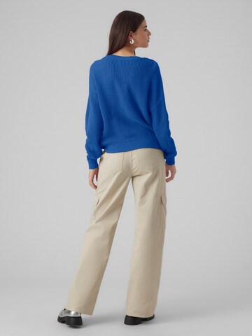 VERO MODA Pulover 'LEANNA' | modra barva