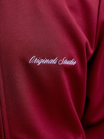 JACK & JONES - Sudadera con cremallera en rojo