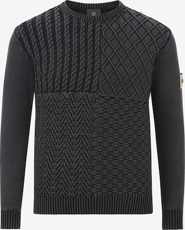 gemêleerd gilet Plus Size AHLMANN zwart gemêleerd gilet Plus Size AHLMANN zwart