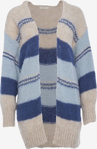 Decay Knit Cardigan in Blue: front