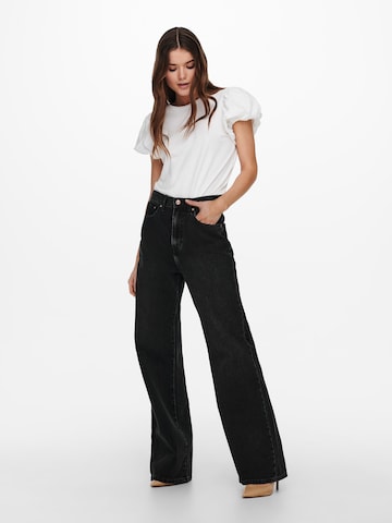 ONLY Wide leg Jeans 'Hope' in Zwart