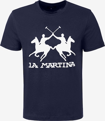 La Martina T-Shirt in Blau: Vorderseite
