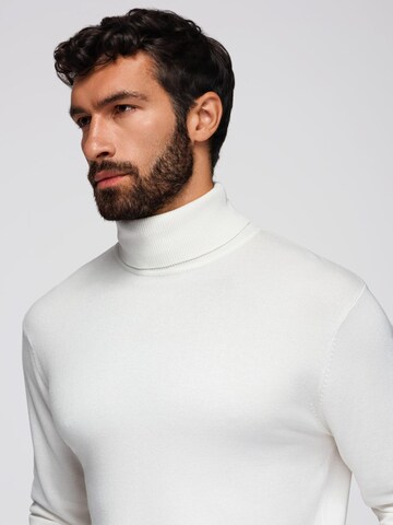 Pull-over 'OM-SWTN-0101' Ombre en blanc
