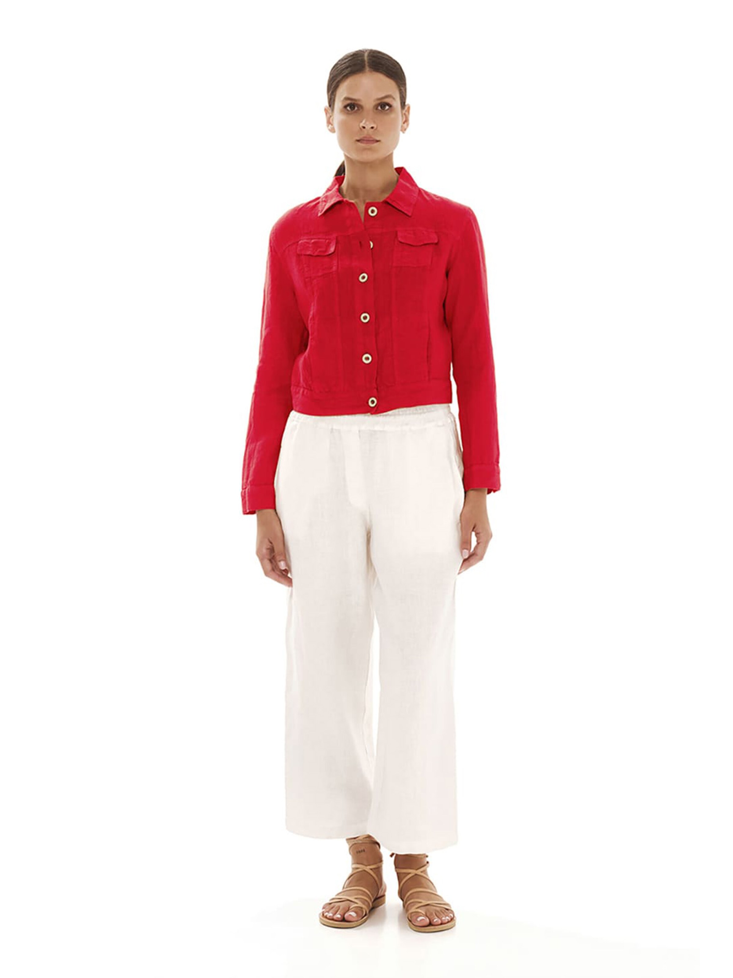 Haris Cotton Tussenjas in Rood