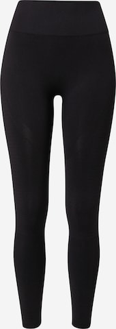 Skinny Pantalon de sport 'Nagar' Athlecia en noir : devant