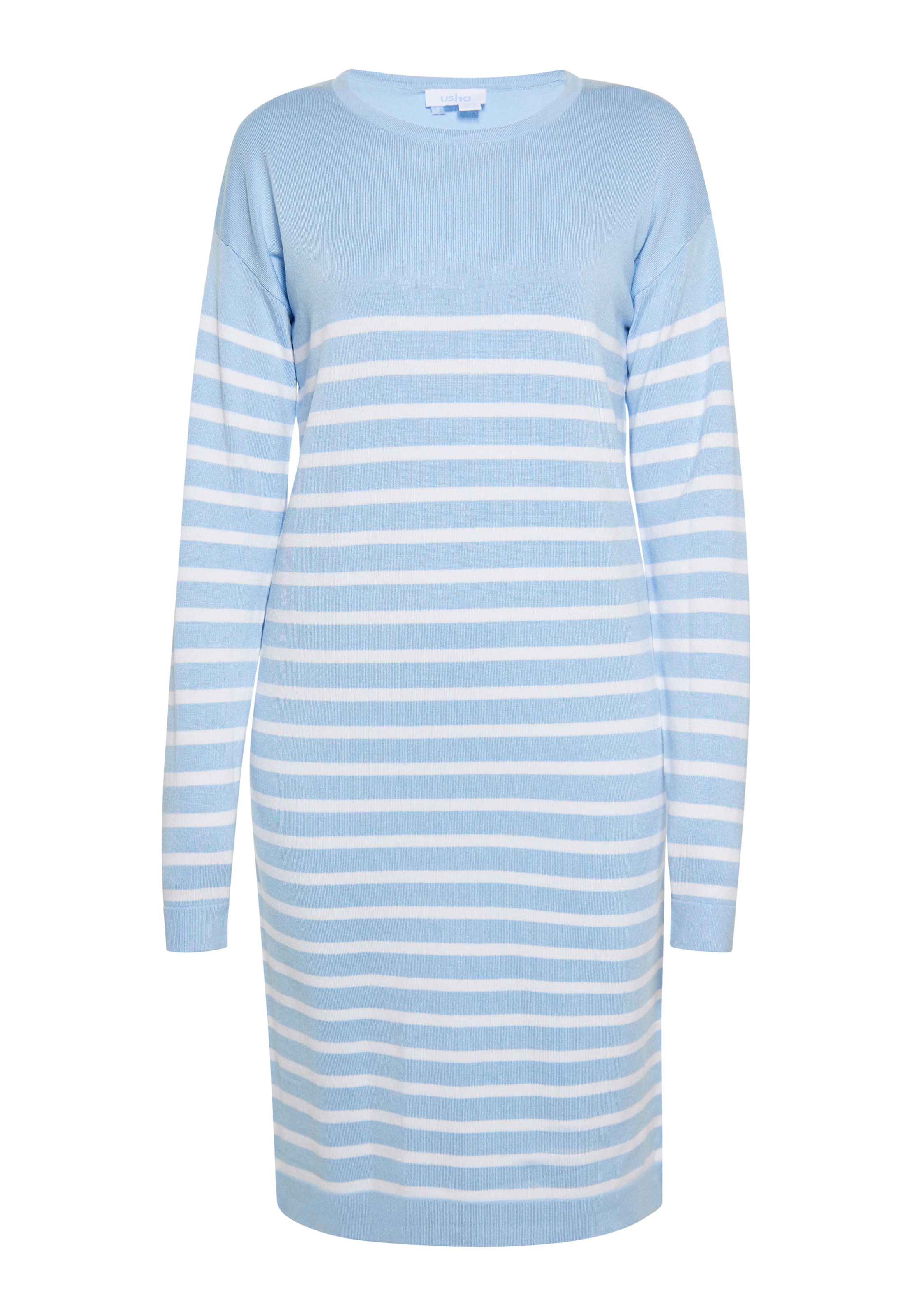 usha BLUE LABEL Πλεκτό φόρεμα σε μπλε: μπροστά