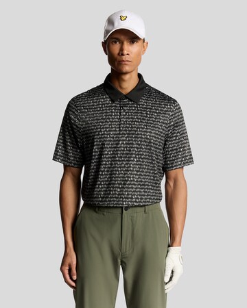 Lyle & Scott Shirt 'Golf Divot' in Zwart: voorkant