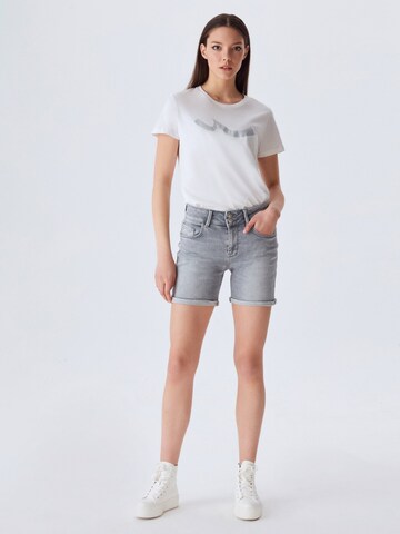 LTB Slimfit Broek 'Becky' in Grijs