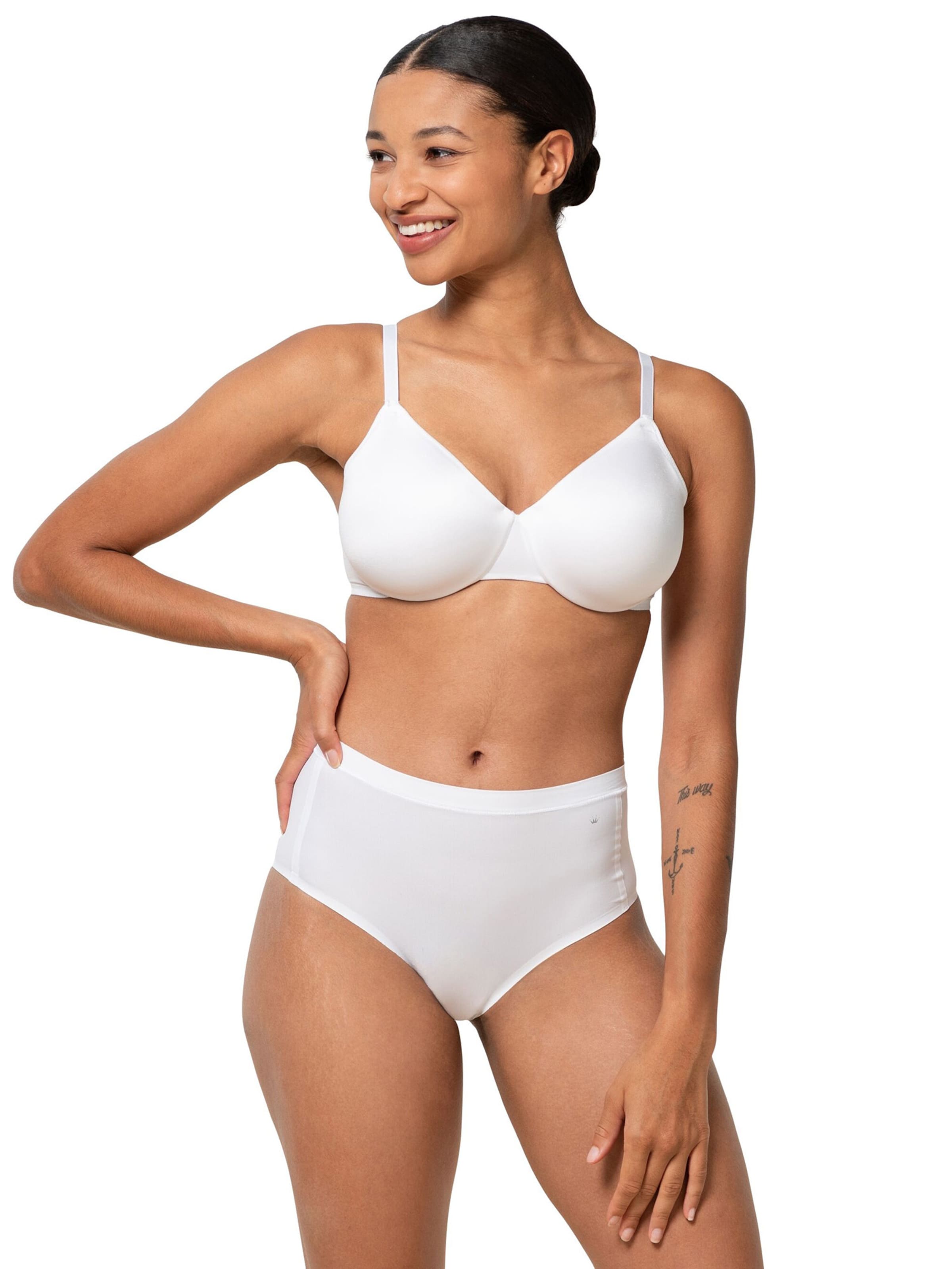 TRIUMPH T-shirt BH ' Soft Sensation ' in Wit: voorkant