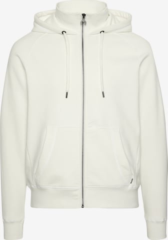 CHIEMSEE Zip-Up Hoodie in White: front