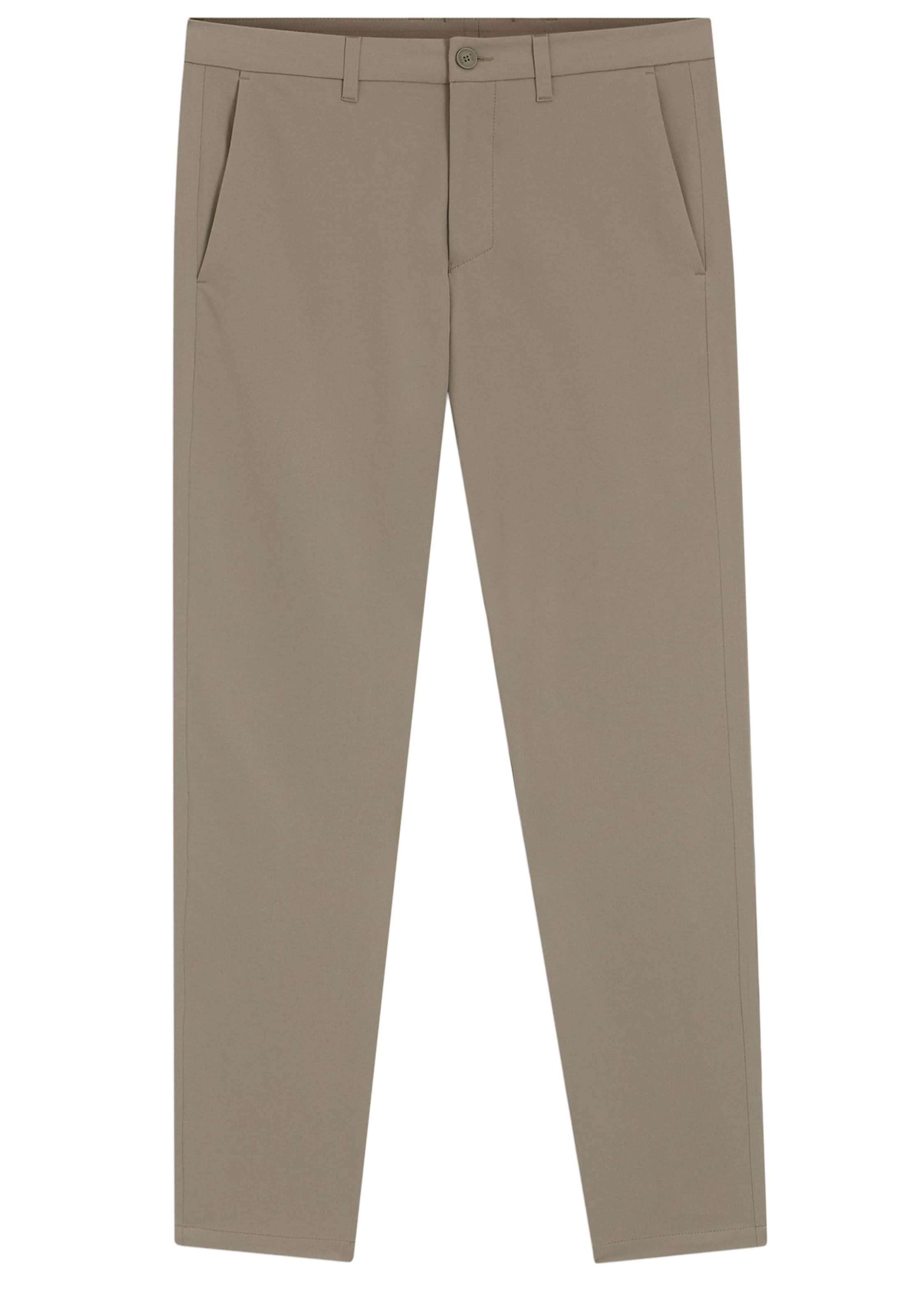 BOSS Slim fit Chino Pants in Green: front