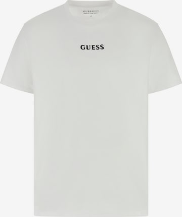 GUESS - Camiseta 'QUATTRO' en blanco: frente