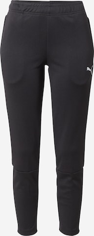 PUMA Slimfit Sportovní kalhoty – černá: přední strana