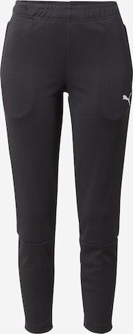 PUMA Slim fit Workout Pants in Black: front