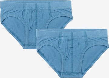 Albero Natur Underpants 'Bio-Baumwoll-Jungenslip-2er Pack' in Blue: front