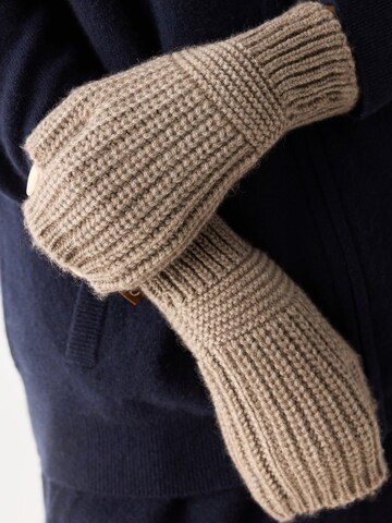 GOBI Cashmere Kurzfingerhandschuhe 'Rib-Knit Cashmere Gloves'‌ in Grau