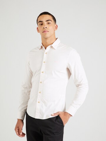 LEVI'S ® Slim fit Button Up Shirt 'LS Battery HM Shirt Slim' in Pink: front