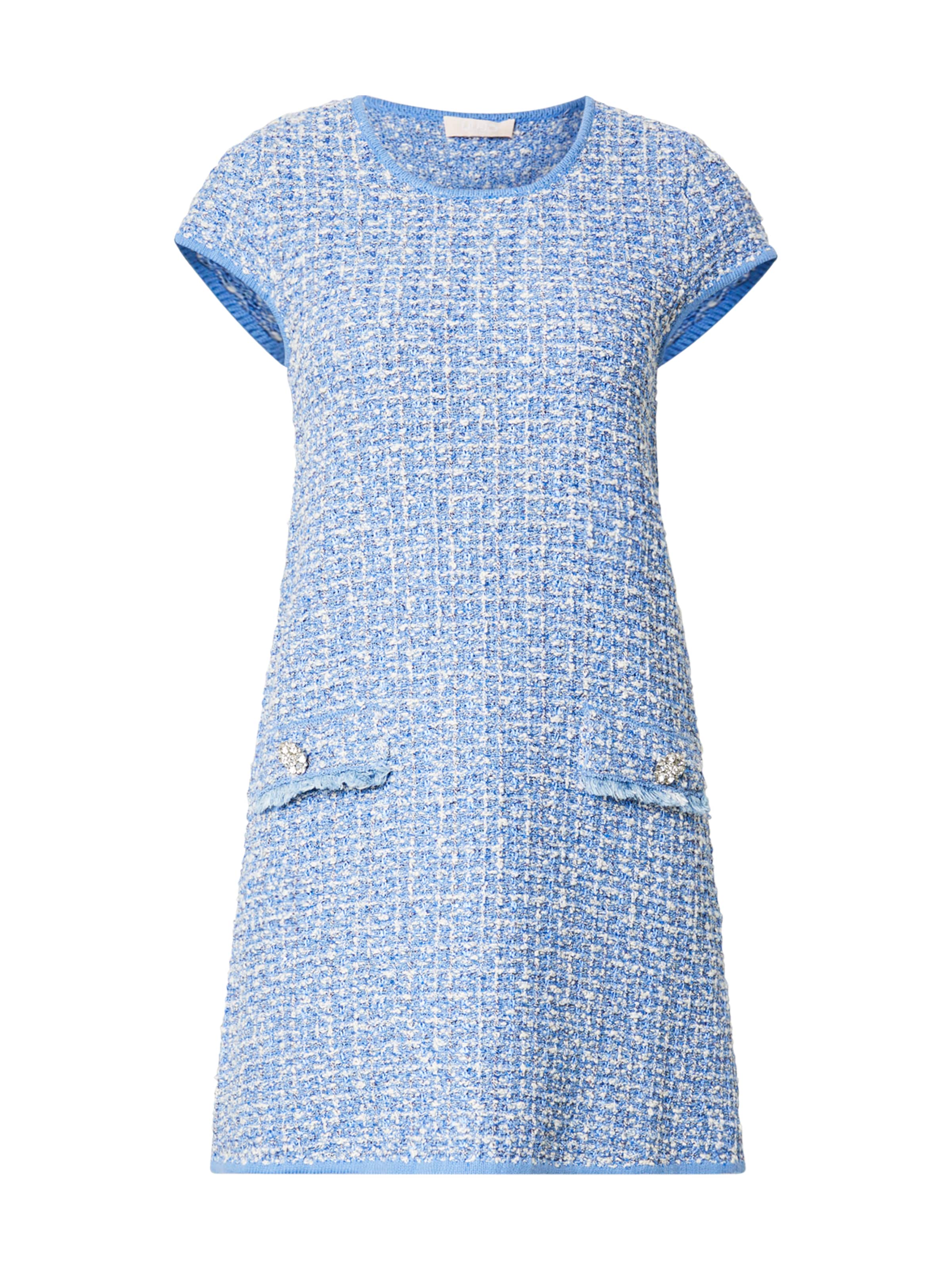 Liu Jo Pletené šaty - Modrá: predná strana