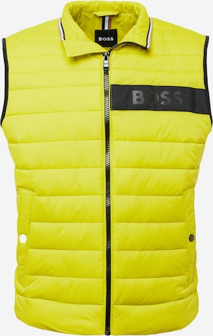 BOSS Black Vest 'Darolan' in Yellow: front