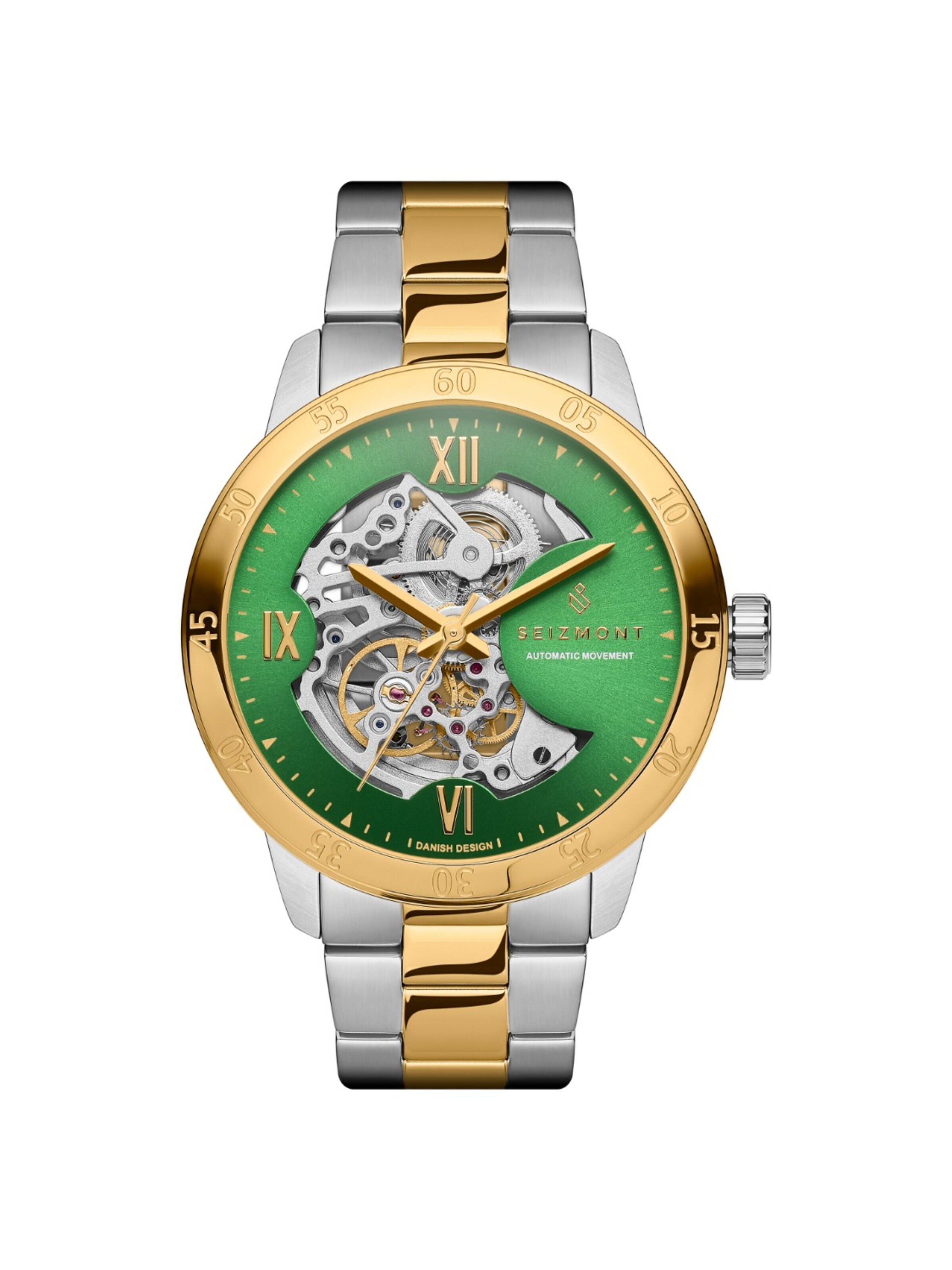 Seizmont Analog watch 'Dante II' in Green: front