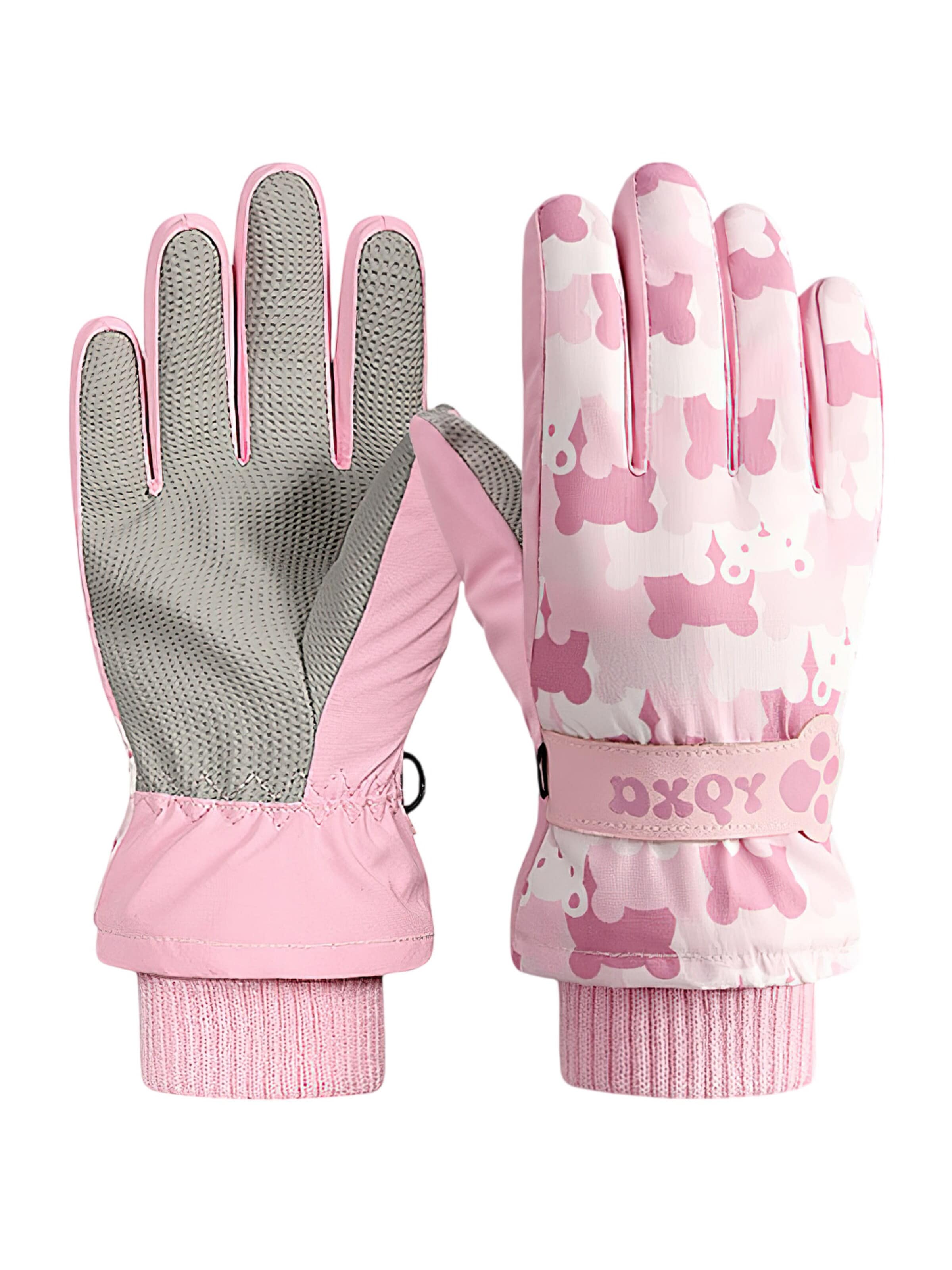 Magicshe Sporthandschuhe 'Kinder Skihandschuhe Warm Gefüttert Wasserabweisend'‌‌ in Pink: Vorderseite