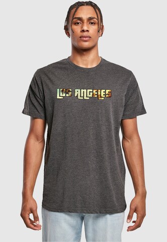 Merchcode Shirt 'Grand Los Angeles' in Grau: Vorderseite