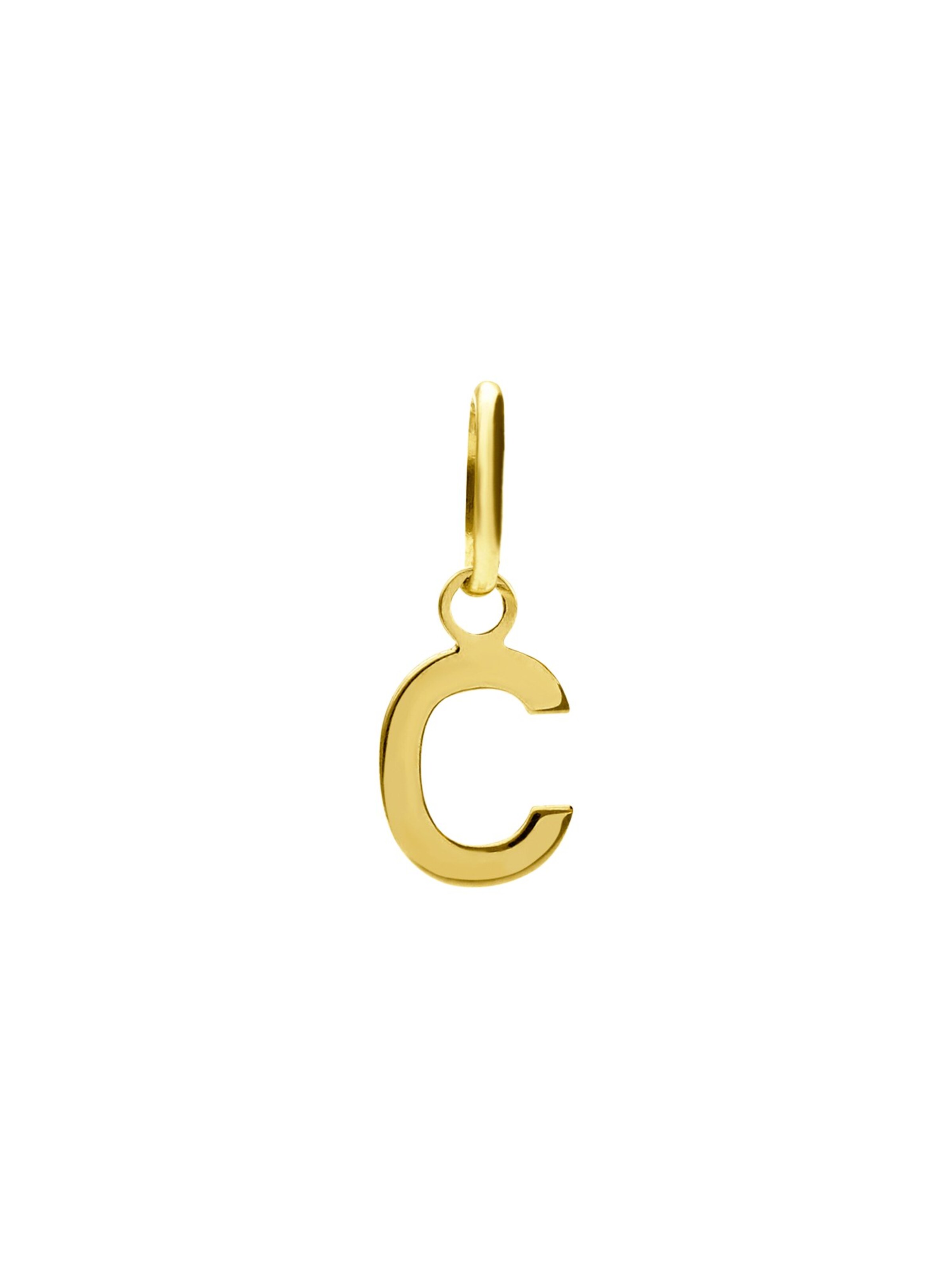 Lucardi Pendant 'Klassisch' in Gold: front