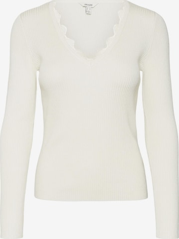 VERO MODA - Jersey en beige: frente