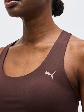 PUMA Bustier Biustonosz sportowy 'SUNDAY BLISS' w kolorze brązowy