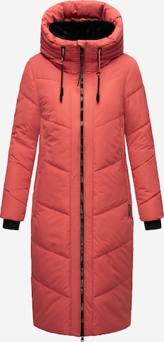 MARIKOO Winter coat 'Nadaree XVI' in Pink: front