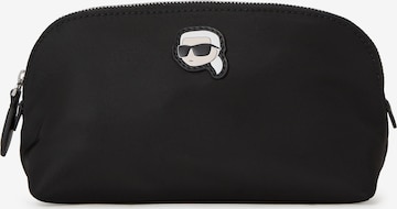 melns Karl Lagerfeld Kosmētikas somiņa 'Ikonik': no priekšpuses