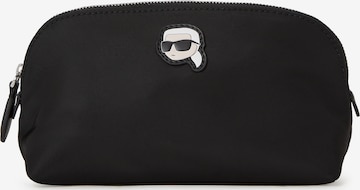 Karl Lagerfeld - Bolsa de maquillaje 'Ikonik' en negro: frente