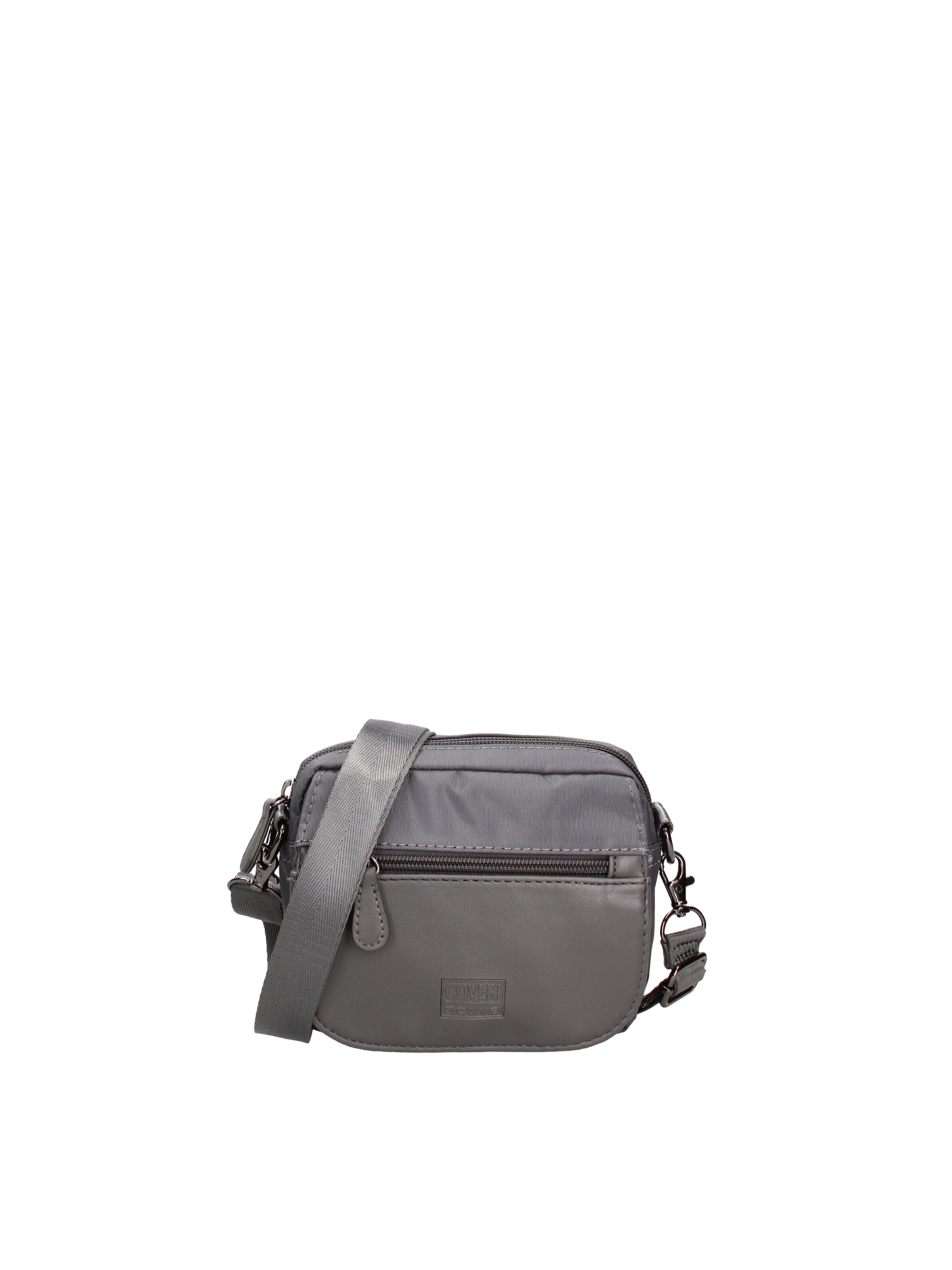 Borsa a tracolla 'Borsa a Tracolla Uomo PVC Chiusura Magnetica Tasche Zip 15x12x5cm' di Coveri Collection in grigio: frontale
