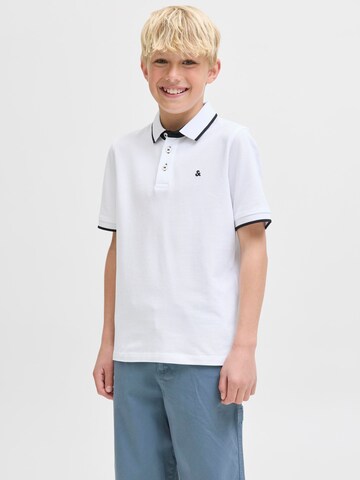 Maglietta 'JJEPaulos' di Jack & Jones Junior in bianco: frontale