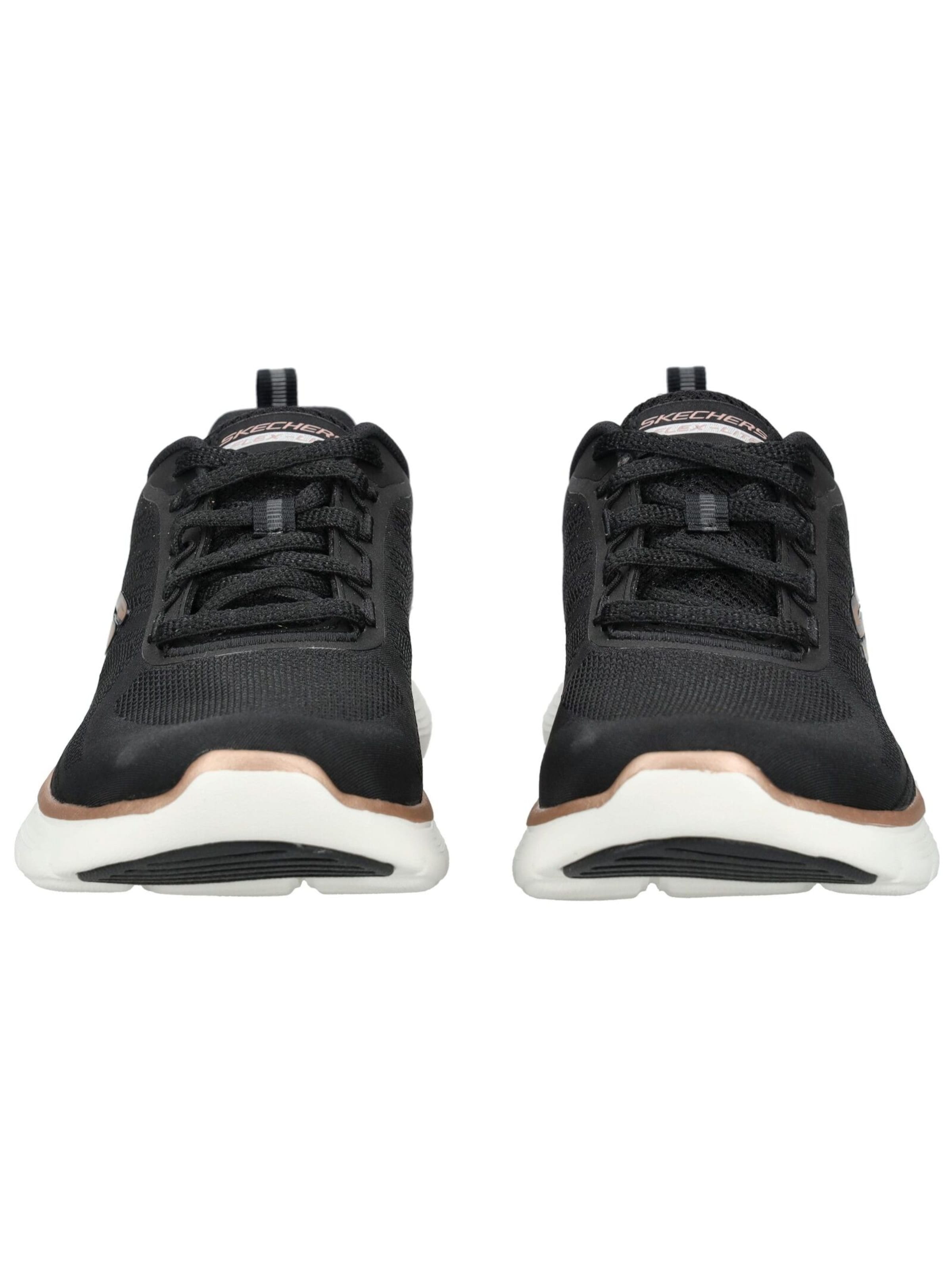 SKECHERS Veterschoen 'Flex Appeal 5.0 - Elegant Glow' in Zwart