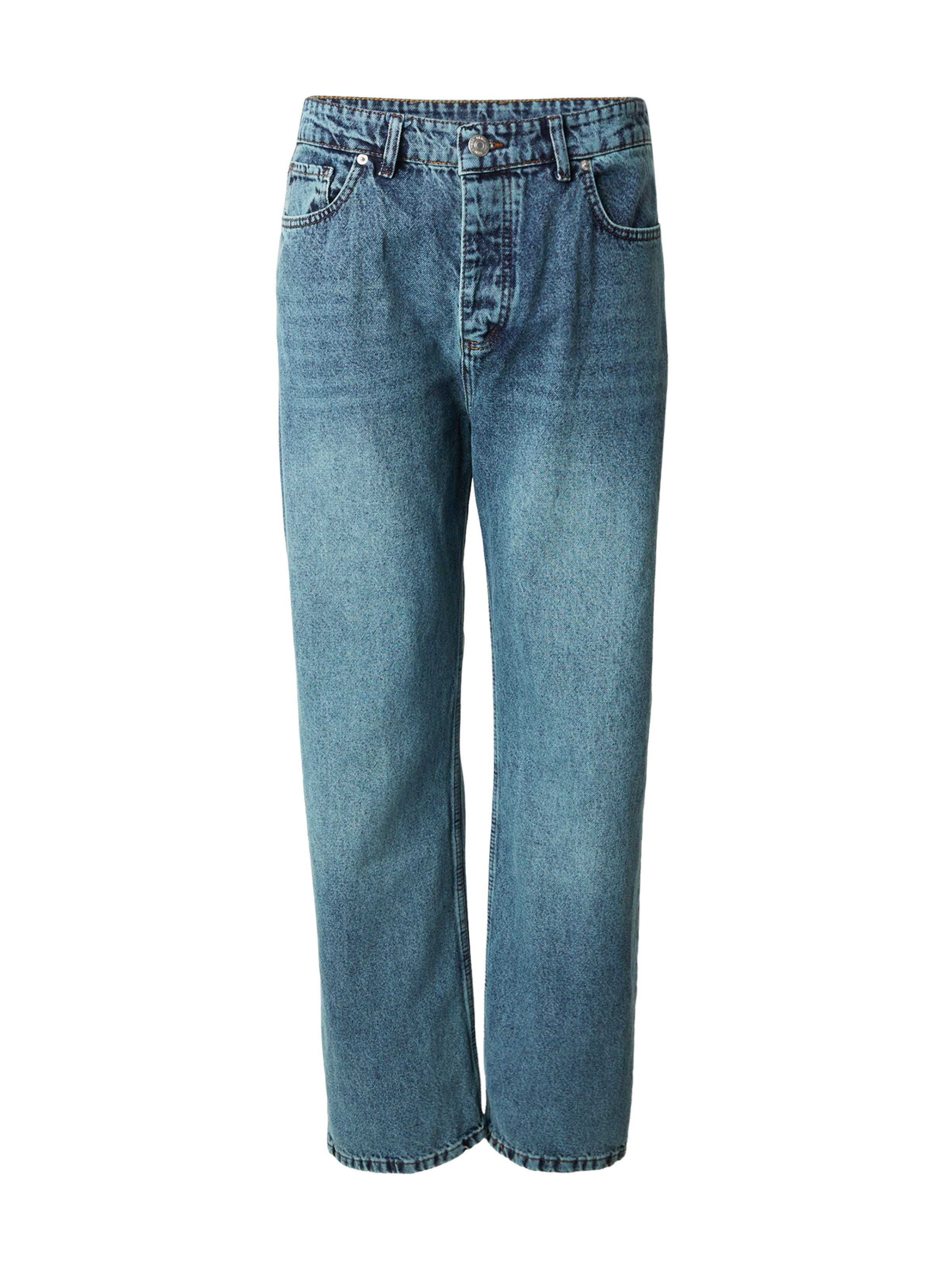 Trendyol Normální Džíny – modrá: přední strana