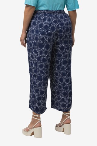 Ulla Popken Wide leg Broek in Blauw